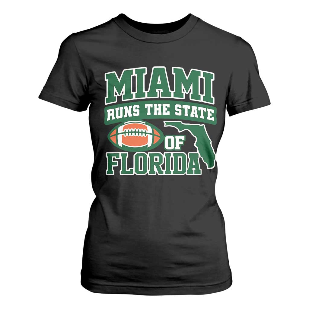 Miami T Shirt For Women Runs The State of Florida Dade County 305 Pride TS10 Black Print Your Wear