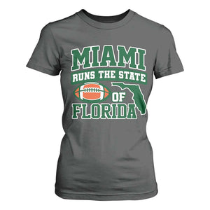 Miami T Shirt For Women Runs The State of Florida Dade County 305 Pride TS10 Dark Heather Print Your Wear