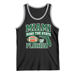 Miami Tank Top Runs The State of Florida Dade County 305 Pride TS10 Black Athletic Heather Print Your Wear