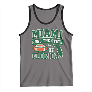 Miami Tank Top Runs The State of Florida Dade County 305 Pride TS10 Deep Heather Black Print Your Wear