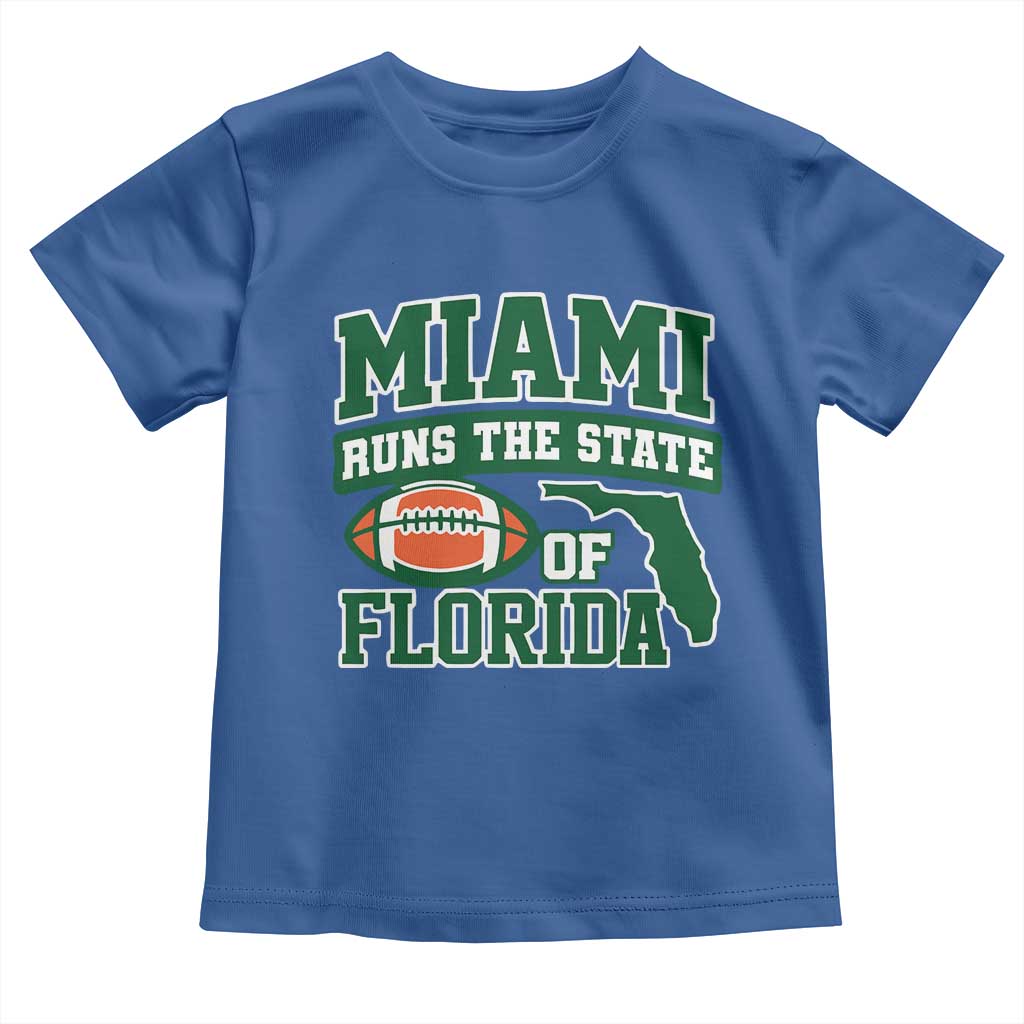 Miami Toddler T Shirt Runs The State of Florida Dade County 305 Pride TS10 Royal Blue Print Your Wear