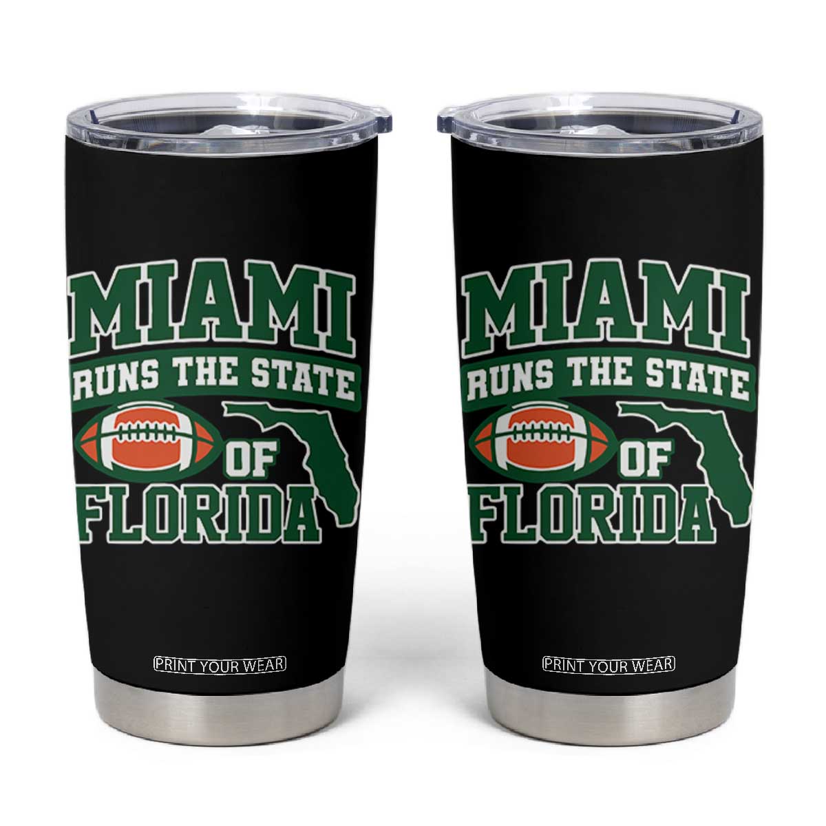 Miami Tumbler Cup Runs The State of Florida Dade County 305 Pride TS10 Black Print Your Wear