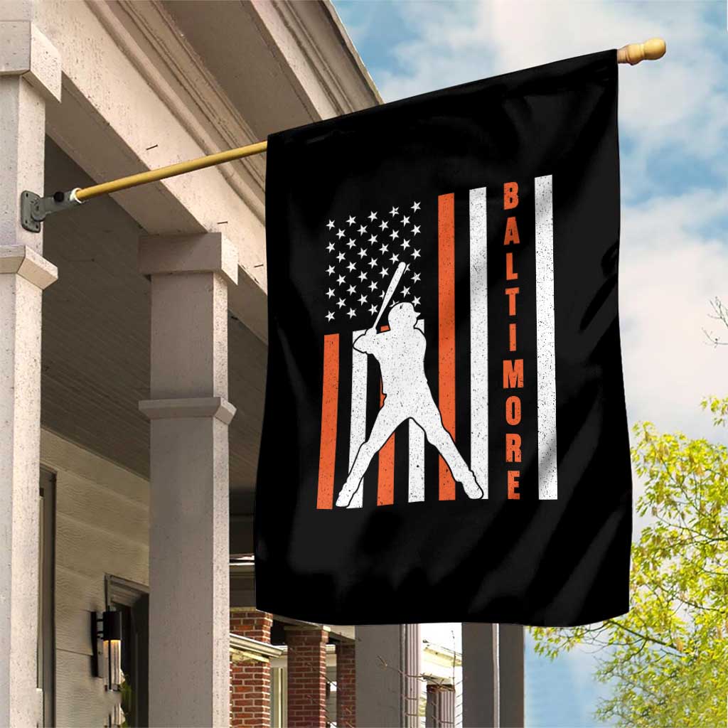 Baltimore Sport Baseball Fans Garden Flag Cool Distressed US Flag Maryland TS10 Print Your Wear