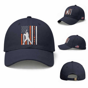Baltimore Sport Baseball Fans Baseball Cap Cool Distressed US Flag Maryland TS10 Baseball Cap Universal Fit Navy Print Your Wear