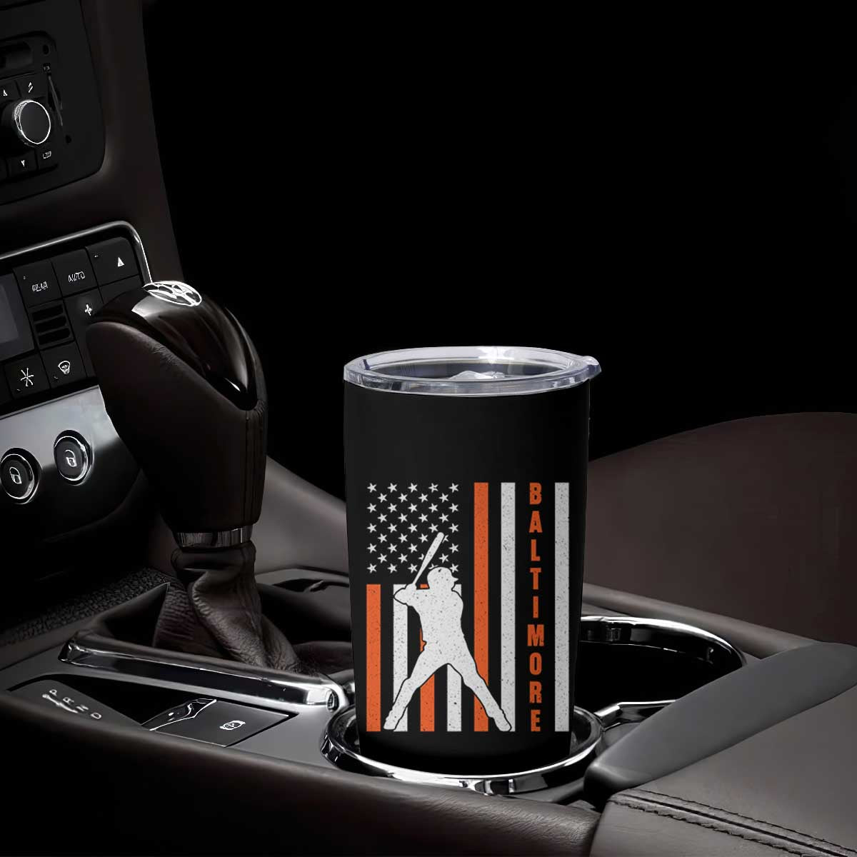 Baltimore Sport Baseball Fans Tumbler Cup Cool Distressed US Flag Maryland TS10 Print Your Wear