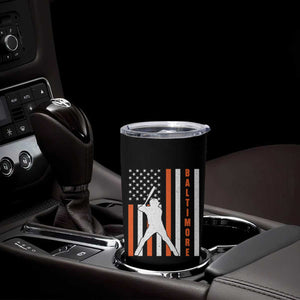 Baltimore Sport Baseball Fans Tumbler Cup Cool Distressed US Flag Maryland TS10 Print Your Wear