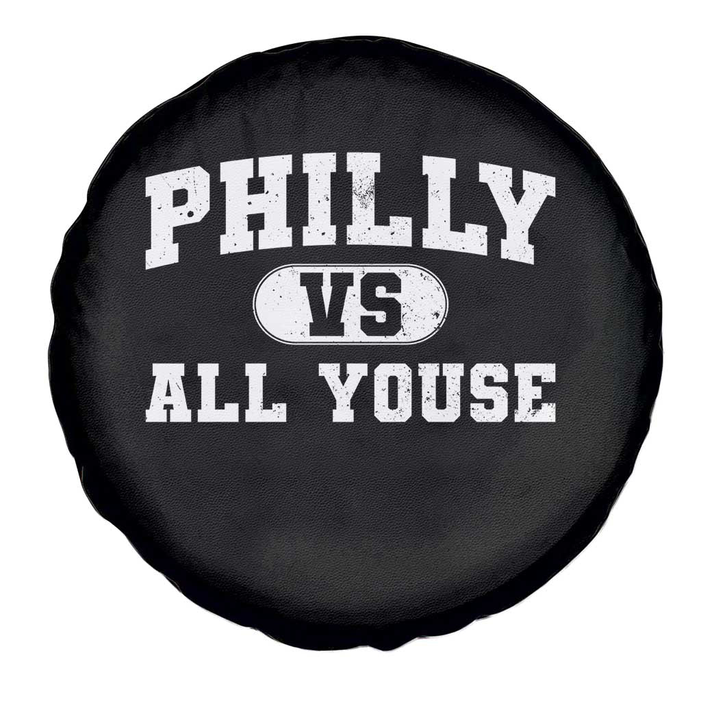 Philly Vs All Youse Spare Tire Cover Vintage Funny Philadelphia Slang TS10 Print Your Wear