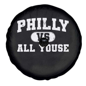 Philly Vs All Youse Spare Tire Cover Vintage Funny Philadelphia Slang TS10 Print Your Wear