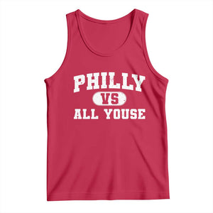 Philly Vs All Youse Tank Top Vintage Funny Philadelphia Slang TS10 Red Print Your Wear