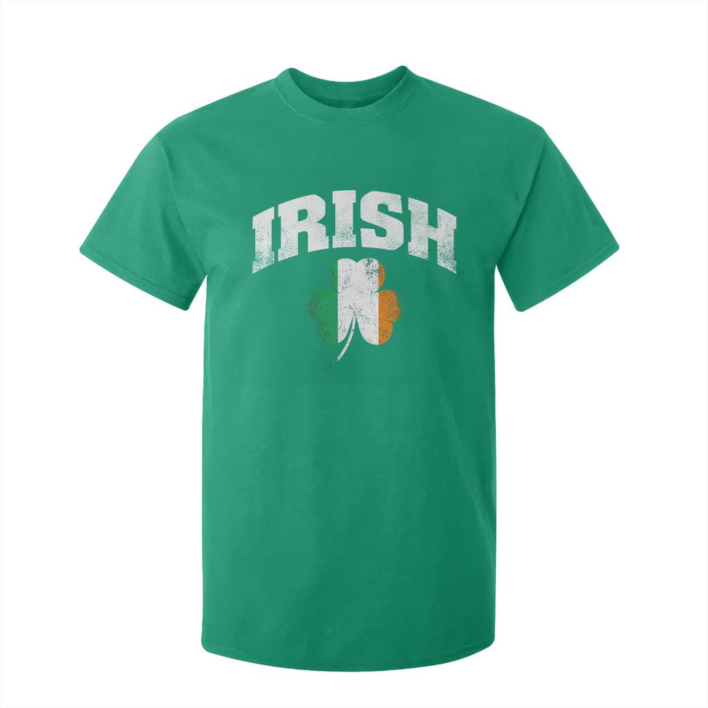 Irish T Shirt For Kid Vintage St Patricks Day Ireland Flag Shamrock Clover TS10 Irish Green Print Your Wear