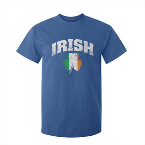 Irish T Shirt For Kid Vintage St Patricks Day Ireland Flag Shamrock Clover TS10 Royal Blue Print Your Wear