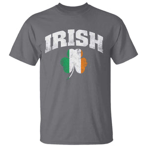 Irish T Shirt Vintage St Patricks Day Ireland Flag Shamrock Clover TS10 Charcoal Print Your Wear