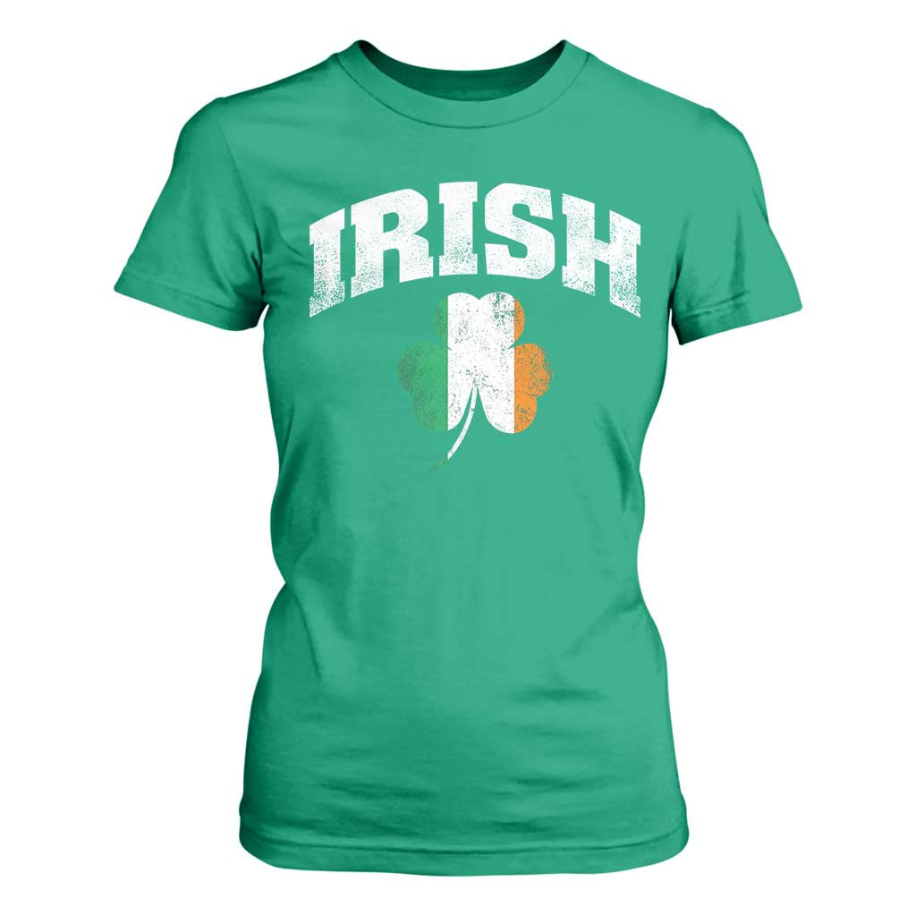 Irish T Shirt For Women Vintage St Patricks Day Ireland Flag Shamrock Clover TS10 Irish Green Print Your Wear