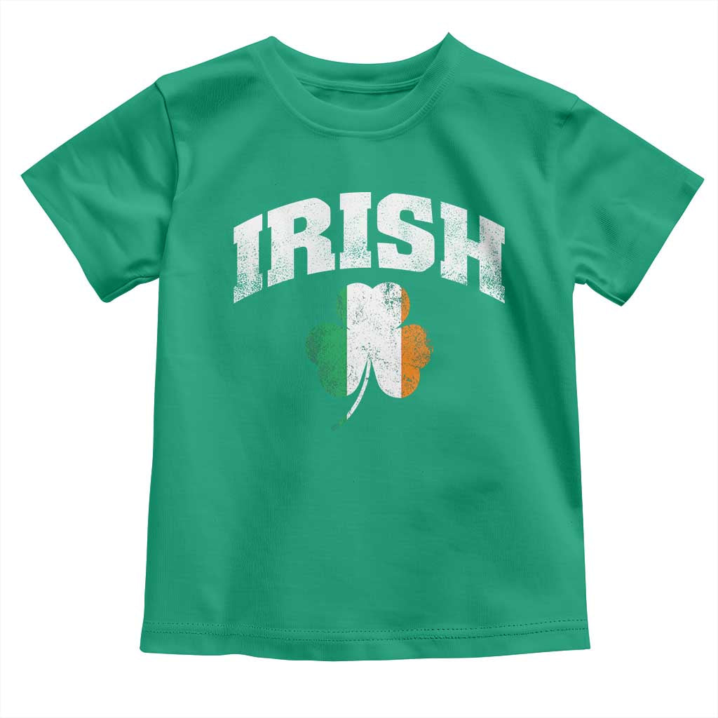 Irish Toddler T Shirt Vintage St Patricks Day Ireland Flag Shamrock Clover TS10 Irish Green Print Your Wear