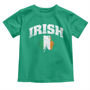 Irish Toddler T Shirt Vintage St Patricks Day Ireland Flag Shamrock Clover TS10 Irish Green Print Your Wear