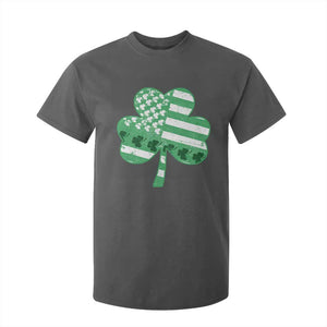 St Patricks Day American Flag Shamrocks T Shirt For Kid Lucky Retro Vintage Irish USA TS10 Dark Heather Print Your Wear