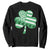 St Patricks Day American Flag Shamrocks Sweatshirt Lucky Retro Vintage Irish USA TS10 Black Print Your Wear