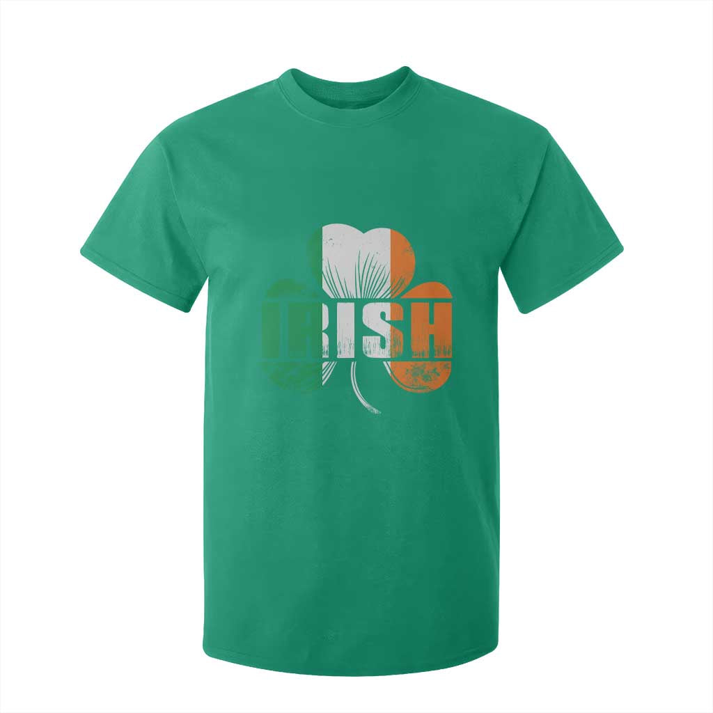 Irish St Patricks Day Shamrock T Shirt For Kid Retro Clover Ireland Flag Lucky Gifts TS10 Irish Green Print Your Wear