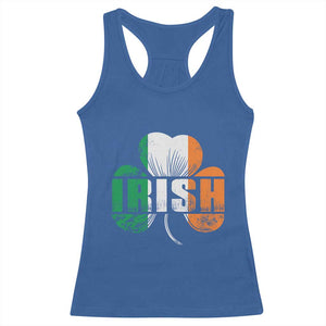 Irish St Patricks Day Shamrock Racerback Tank Top Retro Clover Ireland Flag Lucky Gifts TS10 Royal Blue Print Your Wear