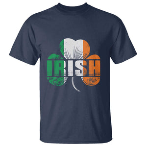 Irish St Patricks Day Shamrock T Shirt Retro Clover Ireland Flag Lucky Gifts TS10 Navy Print Your Wear