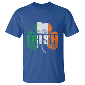 Irish St Patricks Day Shamrock T Shirt Retro Clover Ireland Flag Lucky Gifts TS10 Royal Blue Print Your Wear