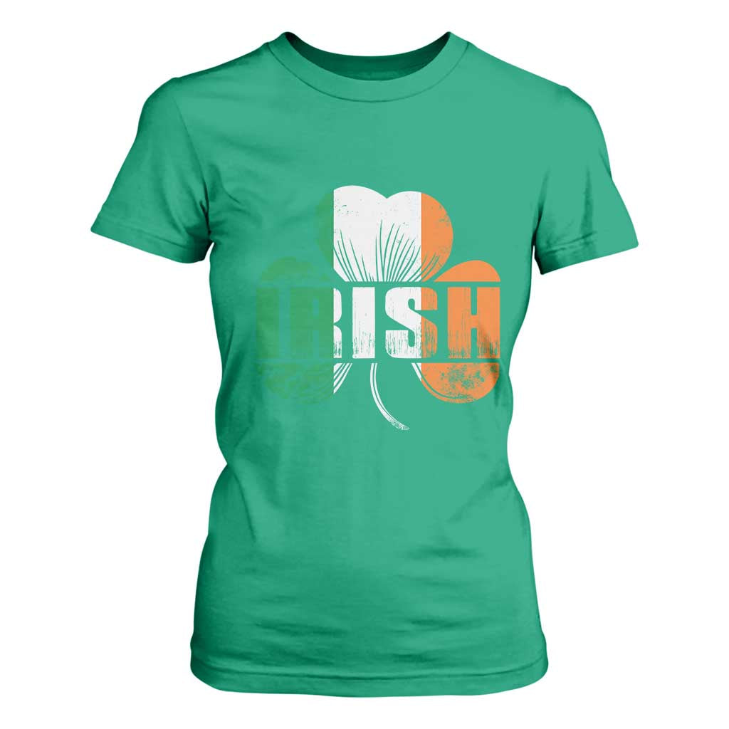 Irish St Patricks Day Shamrock T Shirt For Women Retro Clover Ireland Flag Lucky Gifts TS10 Irish Green Print Your Wear