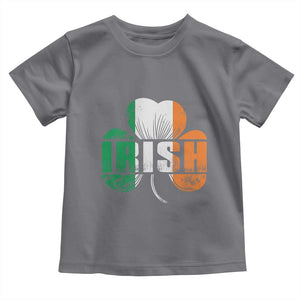 Irish St Patricks Day Shamrock Toddler T Shirt Retro Clover Ireland Flag Lucky Gifts TS10 Charcoal Print Your Wear