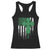 St Patricks Day American Flag Racerback Tank Top Celtic Cross Shamrocks TS10 Black Print Your Wear