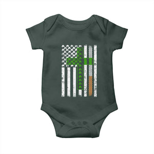 American Flag Shamrocks St Patricks Day Baby Onesie Vintage Irish USA TS10 Print Your Wear