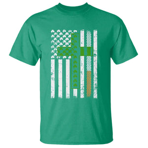 American Flag Shamrocks St Patricks Day T Shirt Vintage Irish USA TS10 Irish Green Print Your Wear