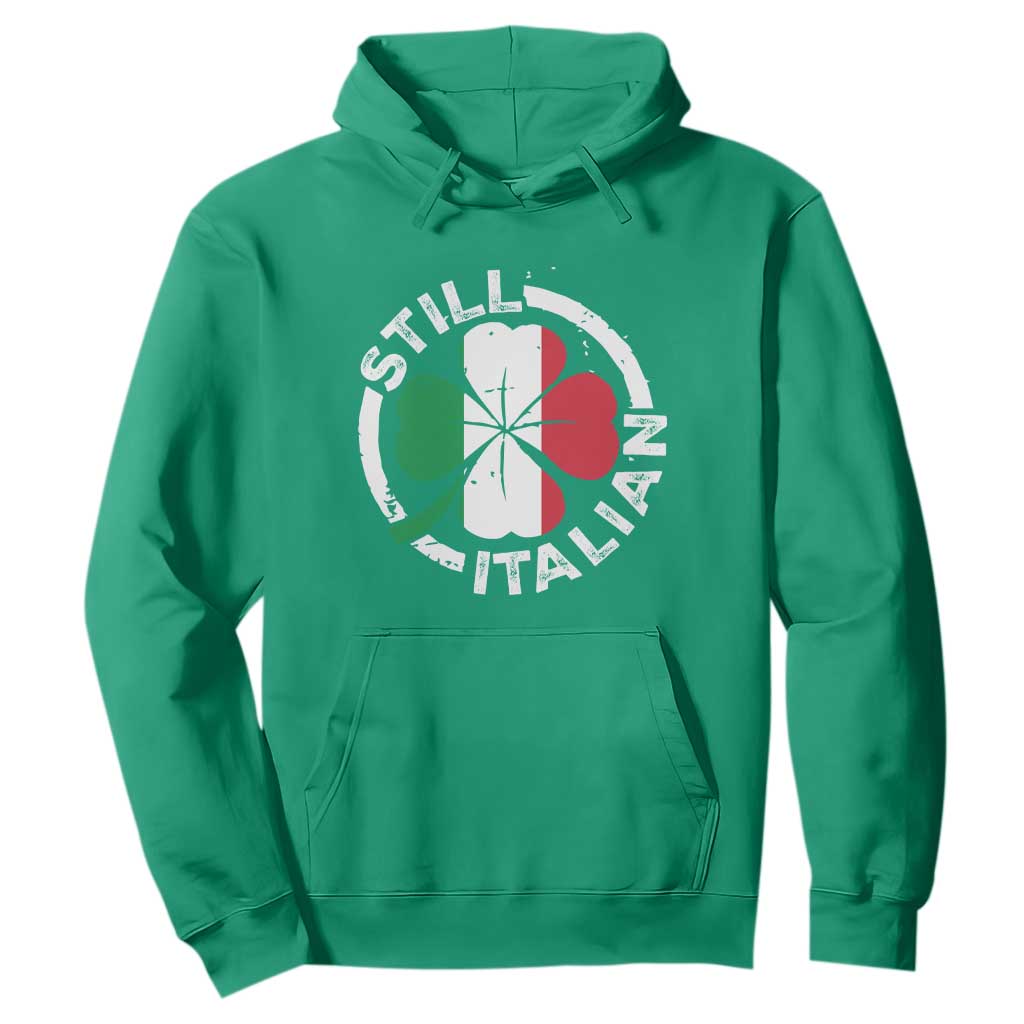 Funny Italian St Patrick's Day Hoodie Lucky Shamrock Italy Flag TS10 Irish Green Print Your Wear