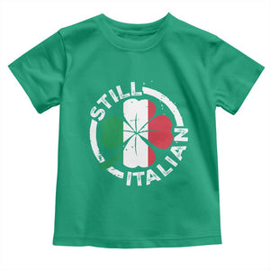 Funny Italian St Patrick's Day Toddler T Shirt Lucky Shamrock Italy Flag TS10 Irish Green Print Your Wear