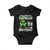 St Patricks Day Birthday Baby Onesie Born On Saint Paddys Irish Bday Gift TS10 Black Print Your Wear
