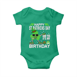 St Patricks Day Birthday Baby Onesie Born On Saint Paddys Irish Bday Gift TS10 Irish Green Print Your Wear
