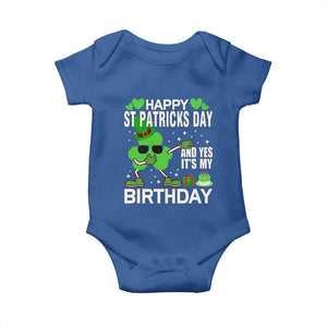 St Patricks Day Birthday Baby Onesie Born On Saint Paddys Irish Bday Gift TS10 Royal Blue Print Your Wear