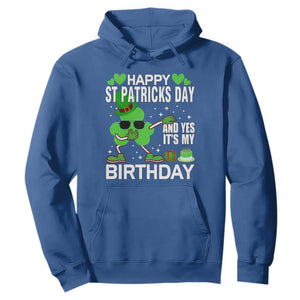 St Patricks Day Birthday Hoodie Born On Saint Paddys Irish Bday Gift TS10 Royal Blue Print Your Wear
