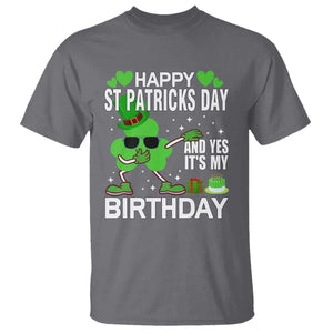 St Patricks Day Birthday T Shirt Born On Saint Paddys Irish Bday Gift TS10 Charcoal Print Your Wear