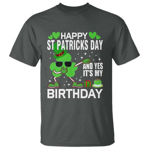 St Patricks Day Birthday T Shirt Born On Saint Paddys Irish Bday Gift TS10 Dark Heather Print Your Wear