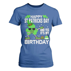 St Patricks Day Birthday T Shirt For Women Born On Saint Paddys Irish Bday Gift TS10 Royal Blue Print Your Wear