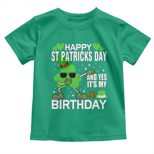 St Patricks Day Birthday Toddler T Shirt Born On Saint Paddys Irish Bday Gift TS10 Irish Green Print Your Wear