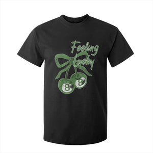 Cherry 8 Ball T Shirt For Kid Feeling Lucky Girl Syndrome Coquette St Patricks Day TS10 Black Print Your Wear