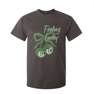 Cherry 8 Ball T Shirt For Kid Feeling Lucky Girl Syndrome Coquette St Patricks Day TS10 Dark Chocolate Print Your Wear