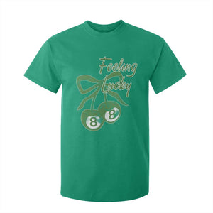 Cherry 8 Ball T Shirt For Kid Feeling Lucky Girl Syndrome Coquette St Patricks Day TS10 Irish Green Print Your Wear