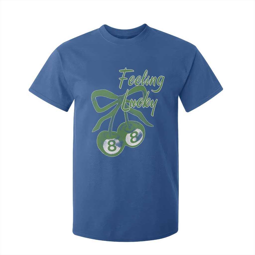 Cherry 8 Ball T Shirt For Kid Feeling Lucky Girl Syndrome Coquette St Patricks Day TS10 Royal Blue Print Your Wear