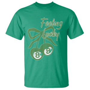 Cherry 8 Ball T Shirt Feeling Lucky Girl Syndrome Coquette St Patricks Day TS10 Irish Green Print Your Wear
