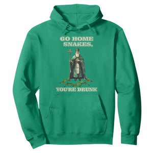 Funny St. Patrick's Day Hoodie Go Home Snakes, You're Drunk TS10 Irish Green Print Your Wear
