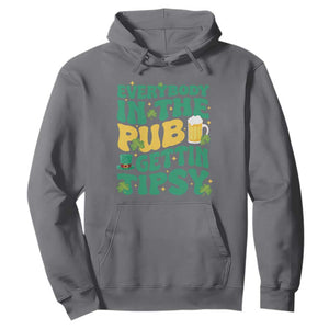 St. Patrick's Day Pub Hoodie Everybody In The Pub Getting Tipsy Irish Pub TS10 Charcoal Print Your Wear