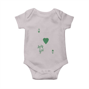 St Patricks Day Irish Lucky Girl Baby Onesie TS10 Ice Gray Print Your Wear