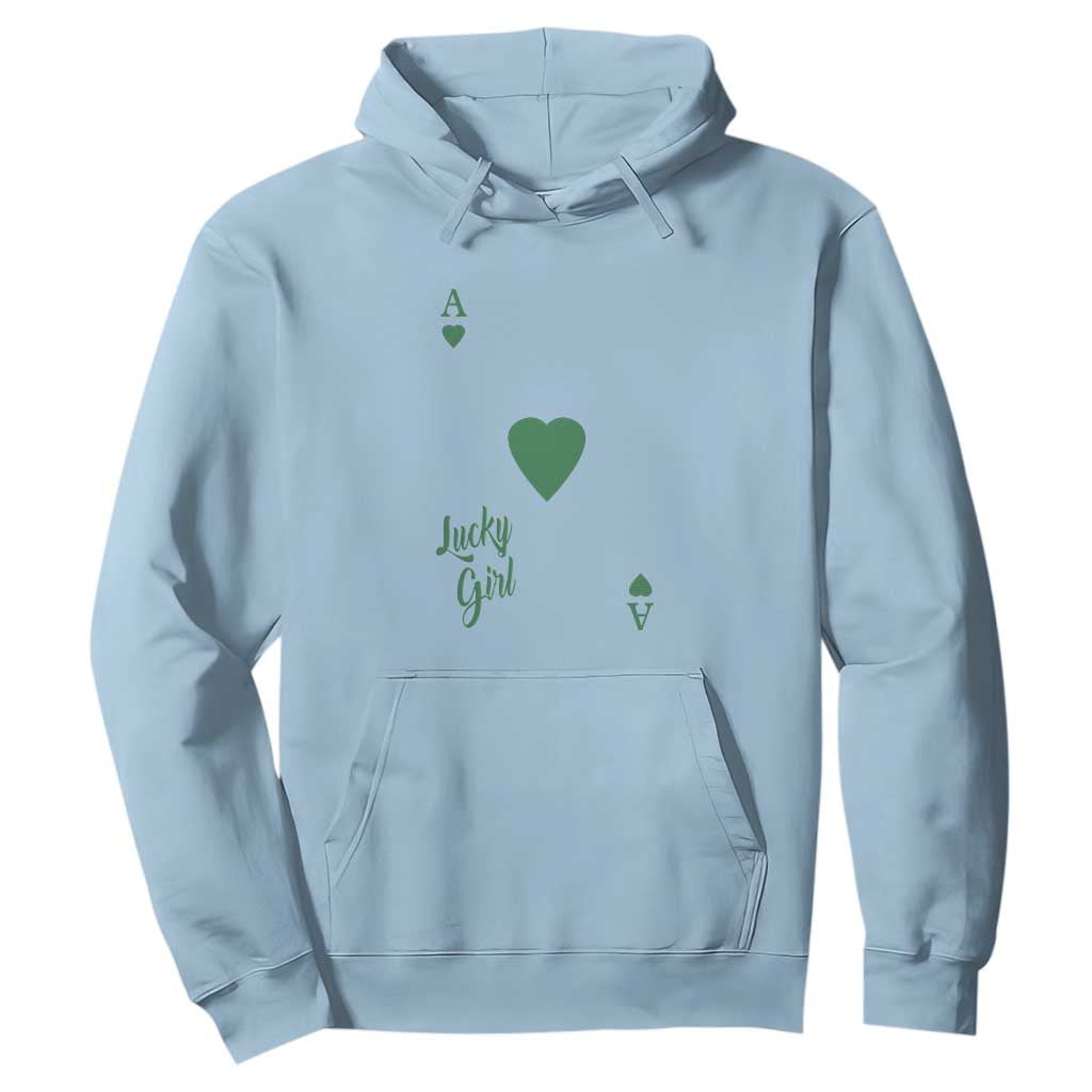 St Patricks Day Irish Lucky Girl Hoodie TS10 Light Blue Print Your Wear