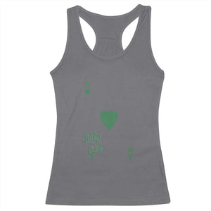 St Patricks Day Irish Lucky Girl Racerback Tank Top TS10 Charcoal Print Your Wear
